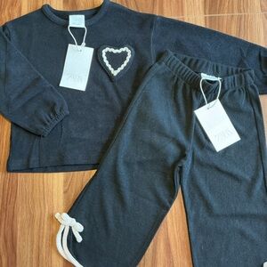 NWT Zara 2Y Soft Touch Black Set